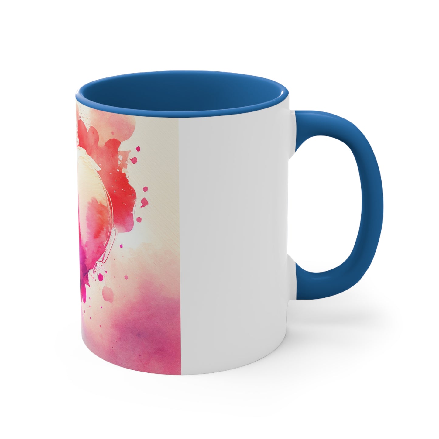 Multicolor Heart, Accent Coffee Mug, 11oz