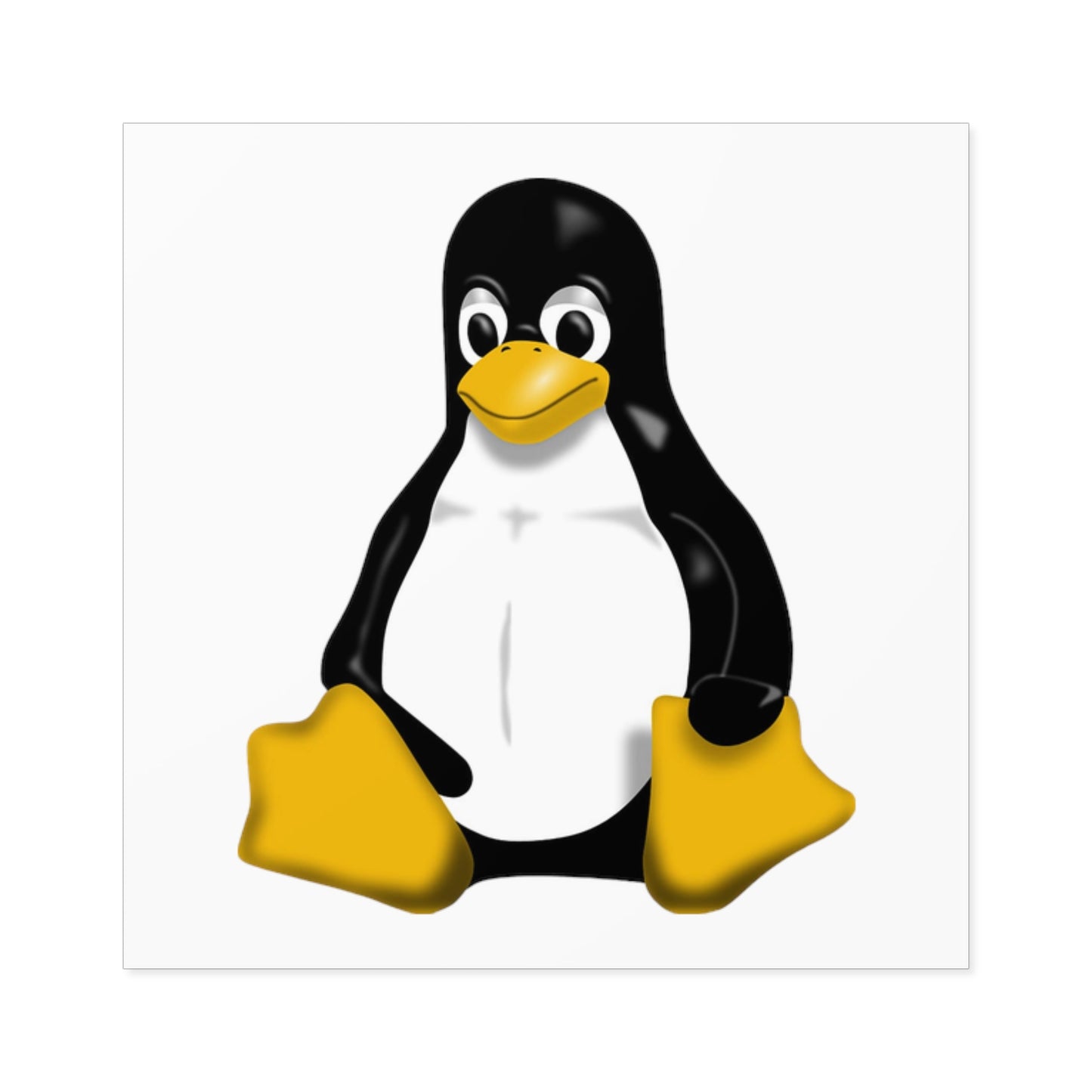 Tux, Square Stickers