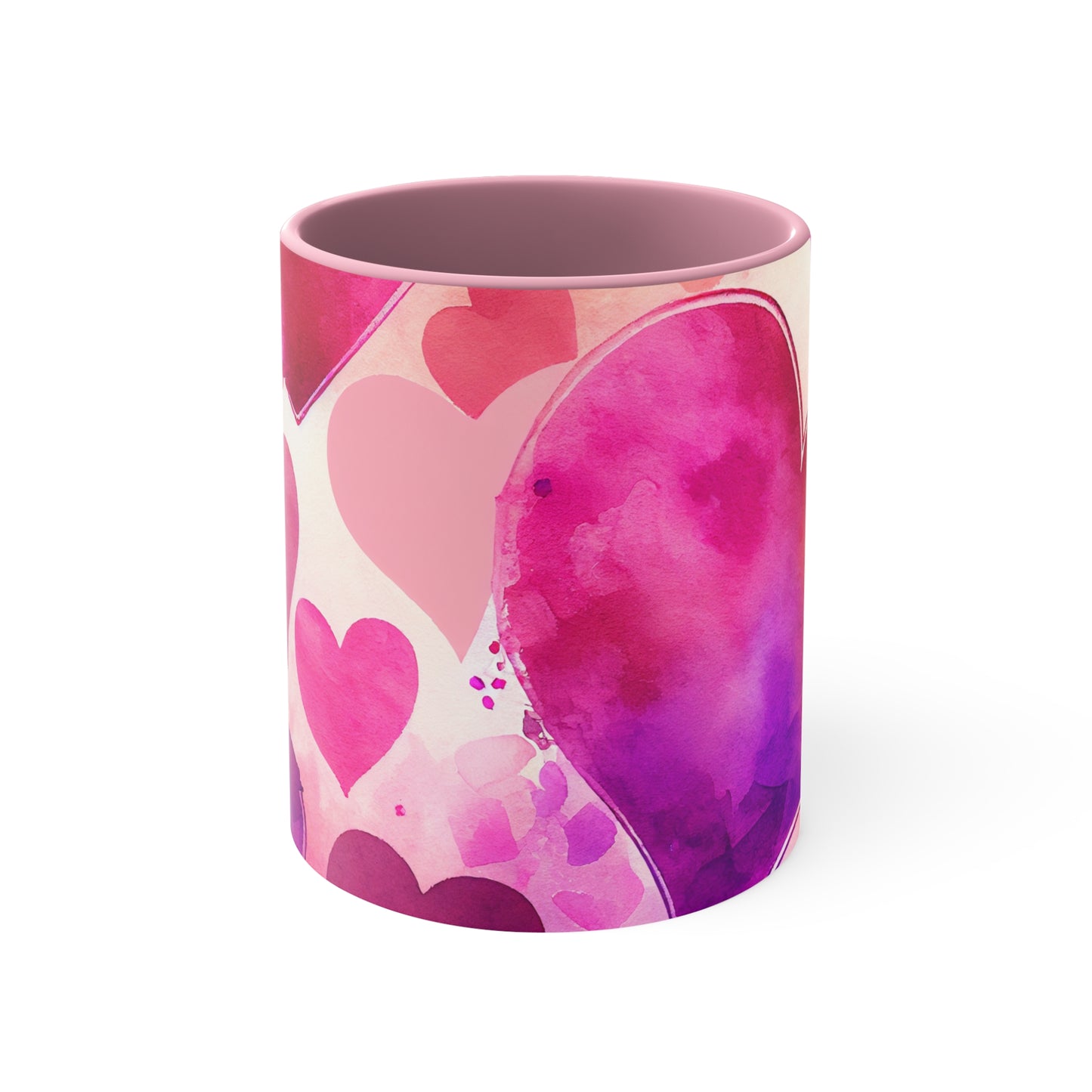 Hearts All Over, Accent Coffee Mug, 11oz