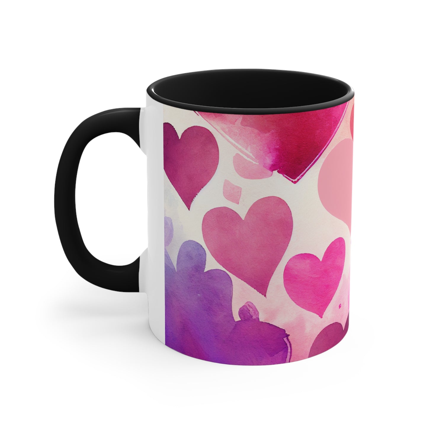 Hearts All Over, Accent Coffee Mug, 11oz