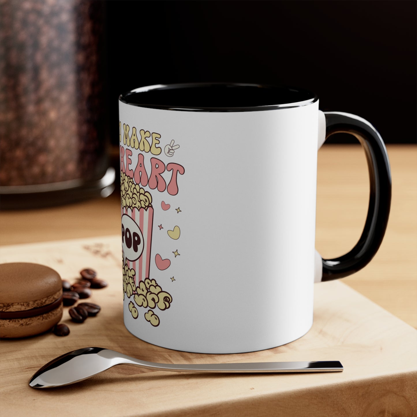 YOU MAKE MY HEART POP, Accent Coffee Mug, 11oz