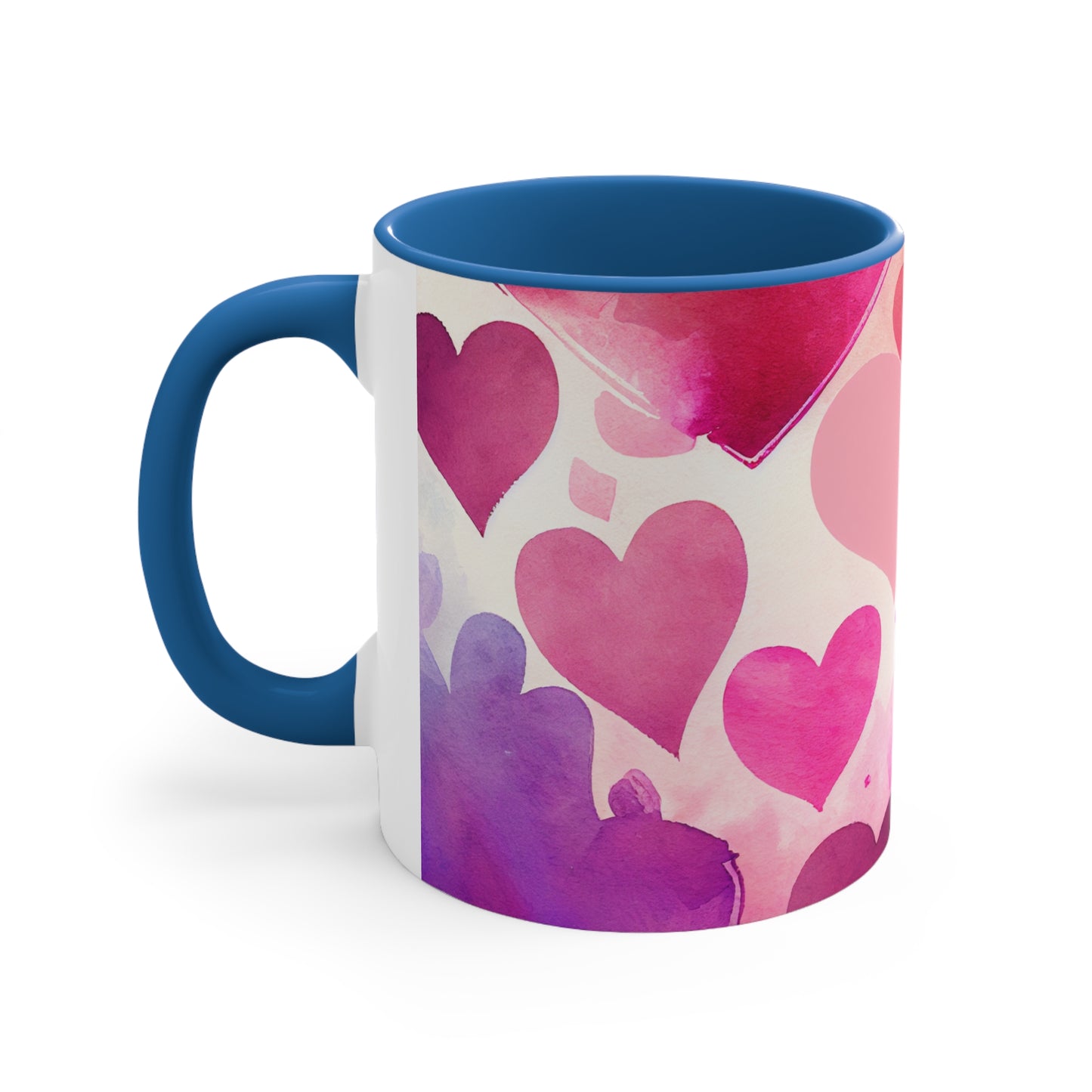 Hearts All Over, Accent Coffee Mug, 11oz