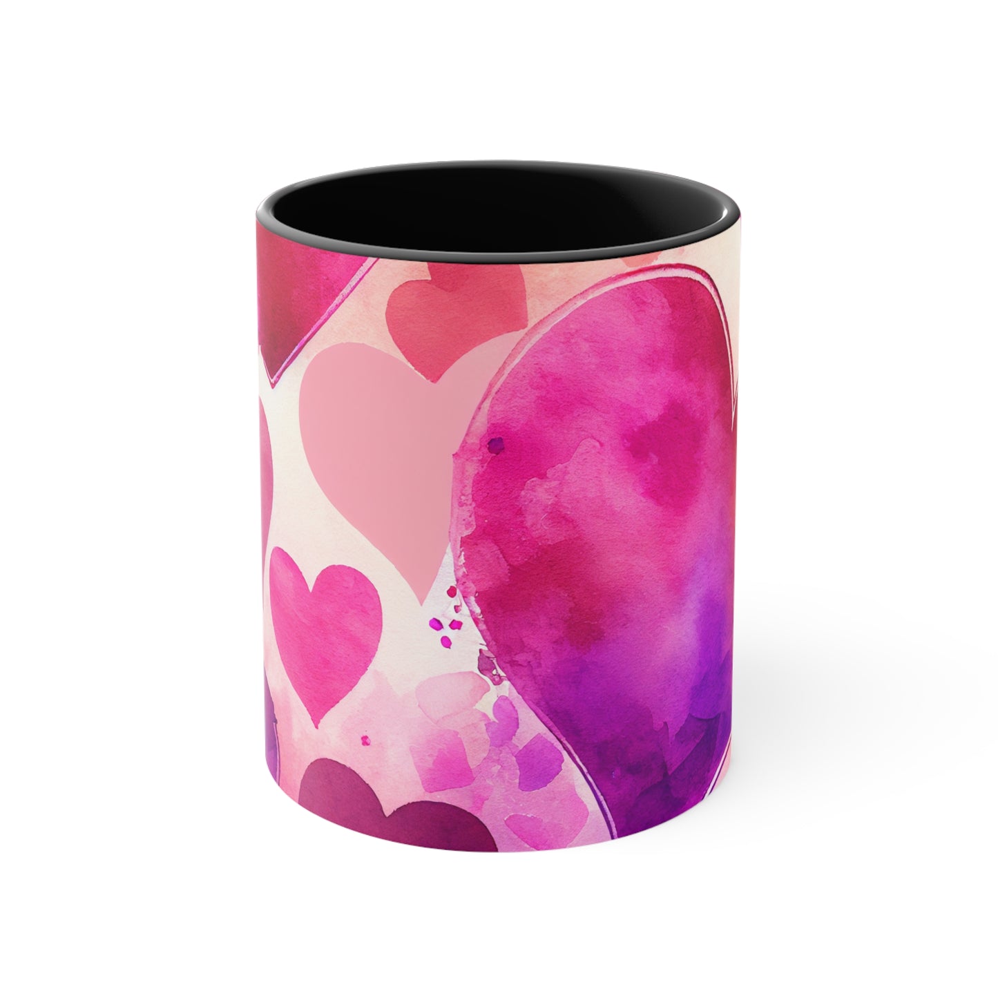 Hearts All Over, Accent Coffee Mug, 11oz